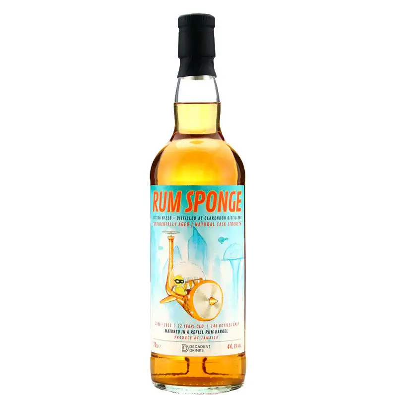 Image of the front of the bottle of the rum Rum Sponge No. 21B