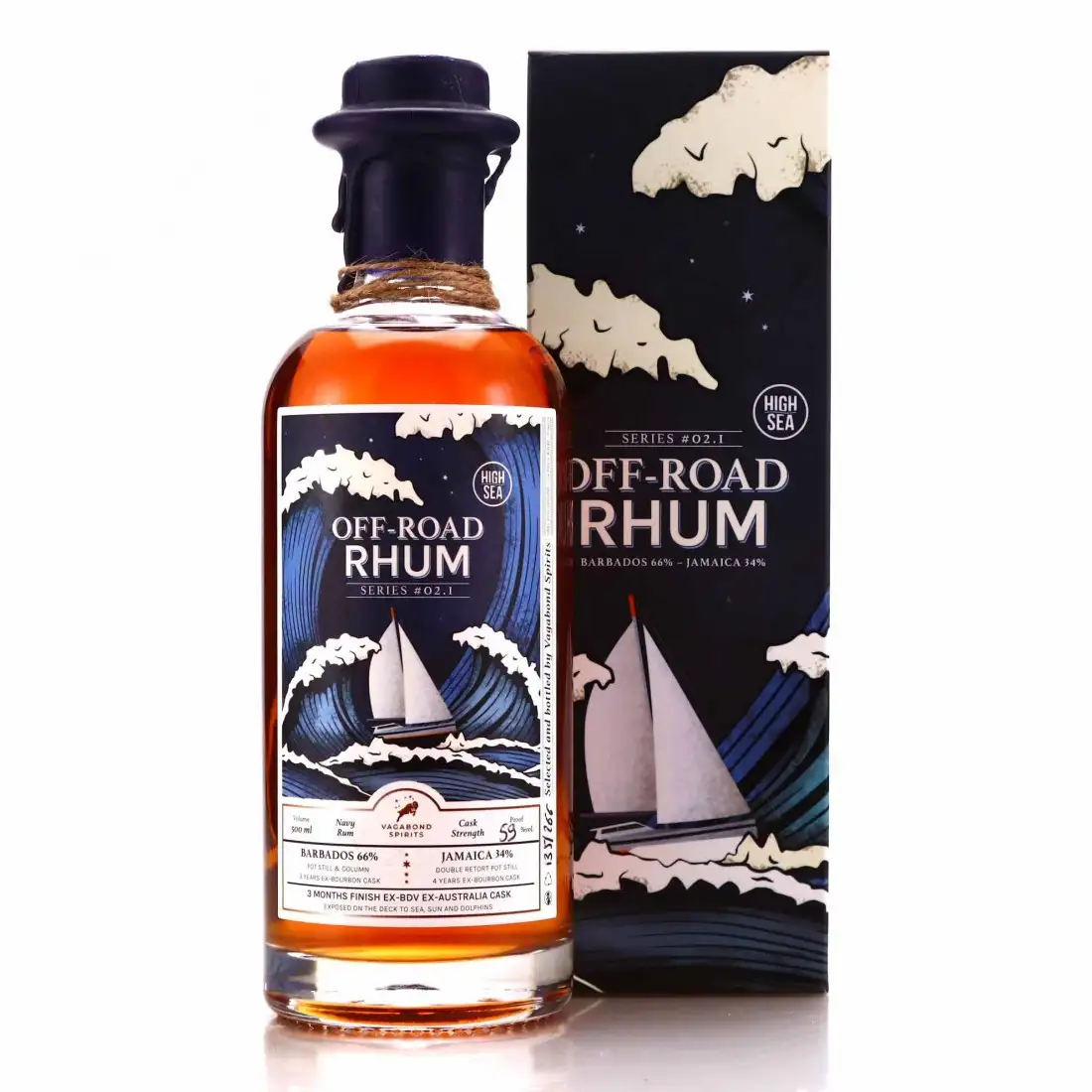 Image of the front of the bottle of the rumOff-Road Rhum Series #02.1
