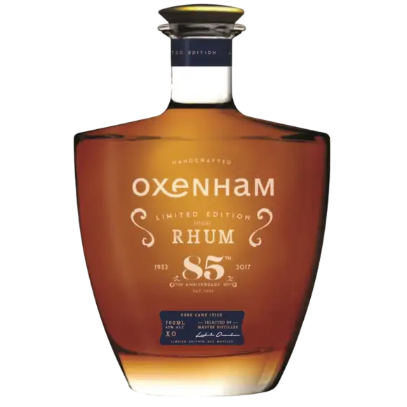 Image of the front of the bottle of the rumXO 85 Anniversary