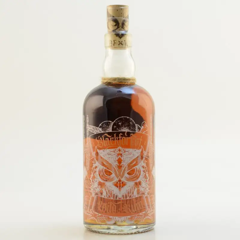 Image of the front of the bottle of the rum Blackforest Wild Rum