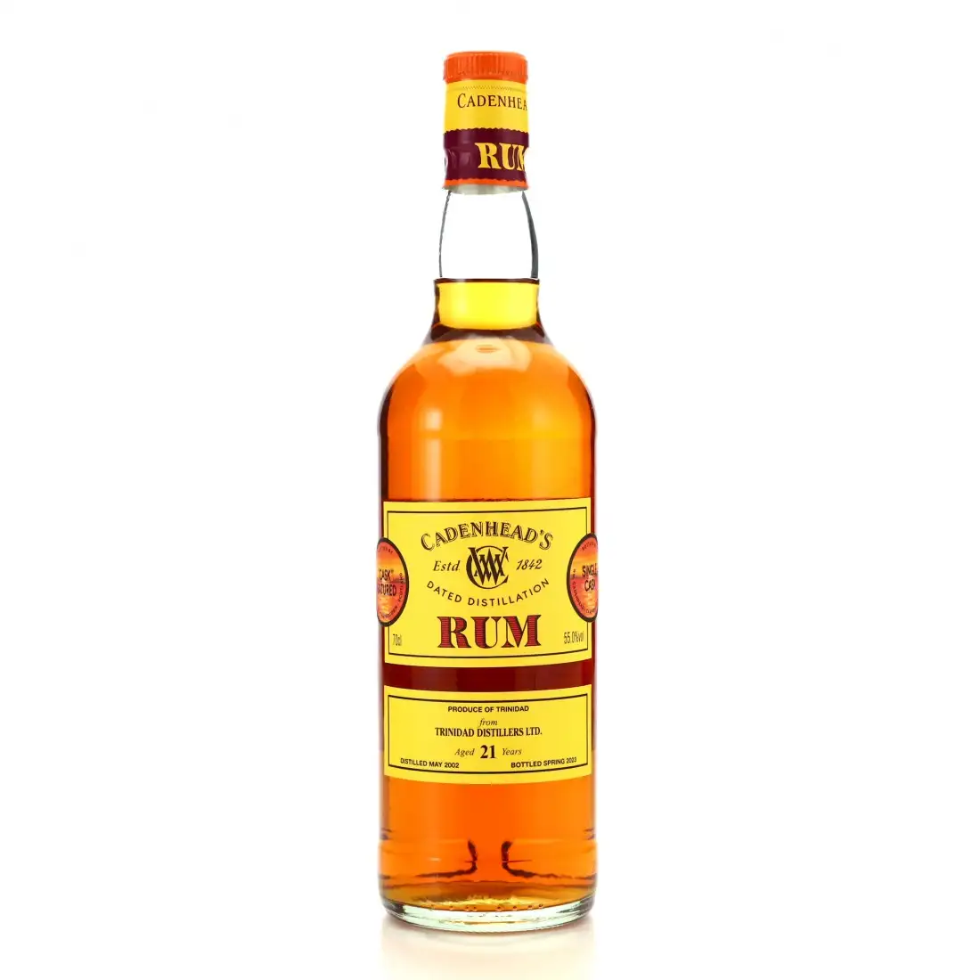 Image of the front of the bottle of the rum Trinidad Distillers Ltd.