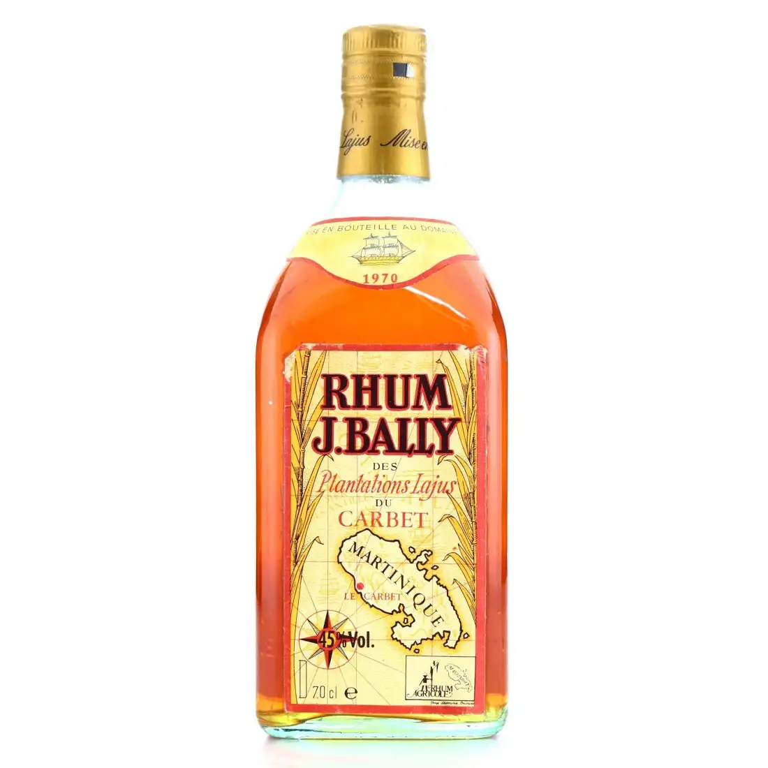 Image of the front of the bottle of the rum Millésime