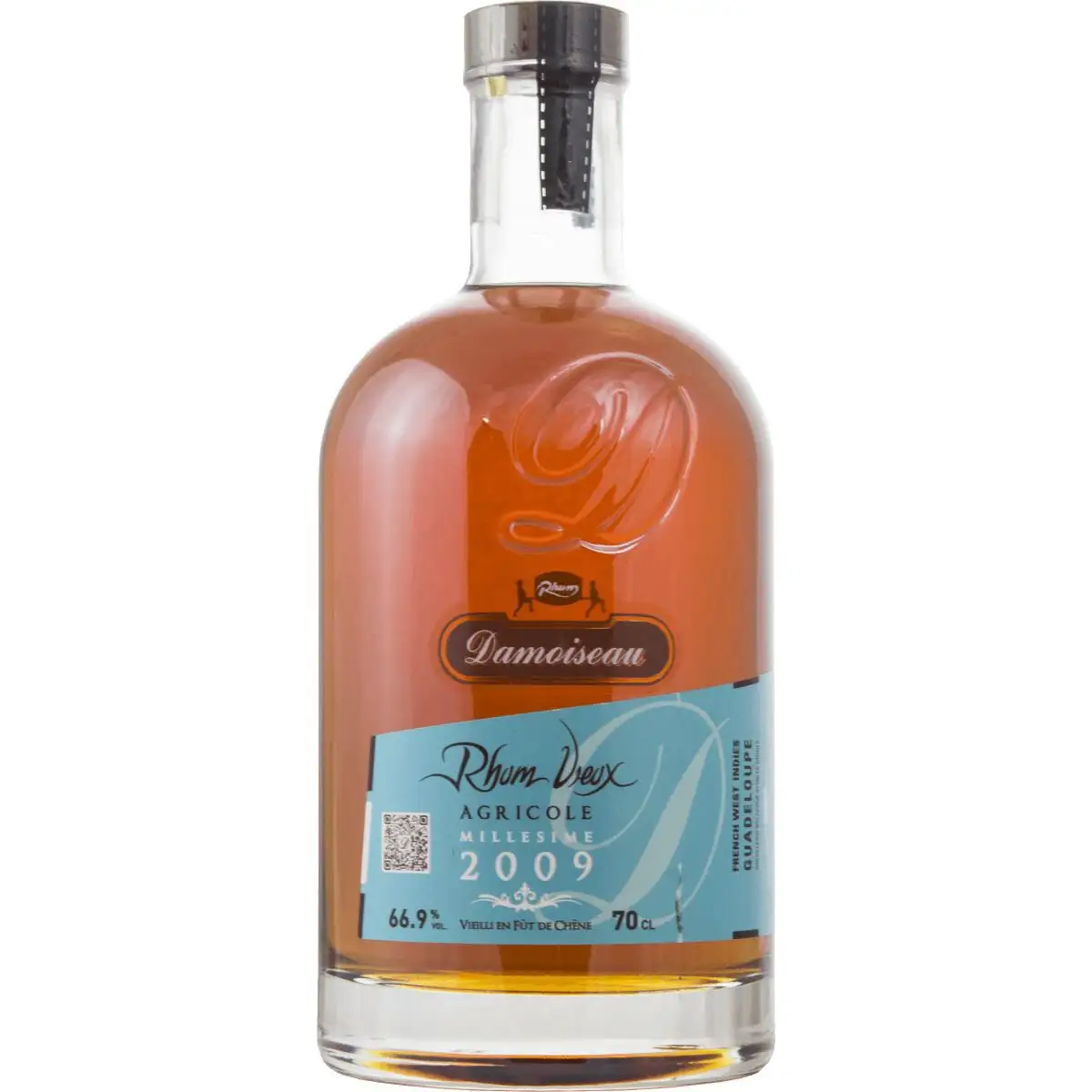 Image of the front of the bottle of the rum 2009