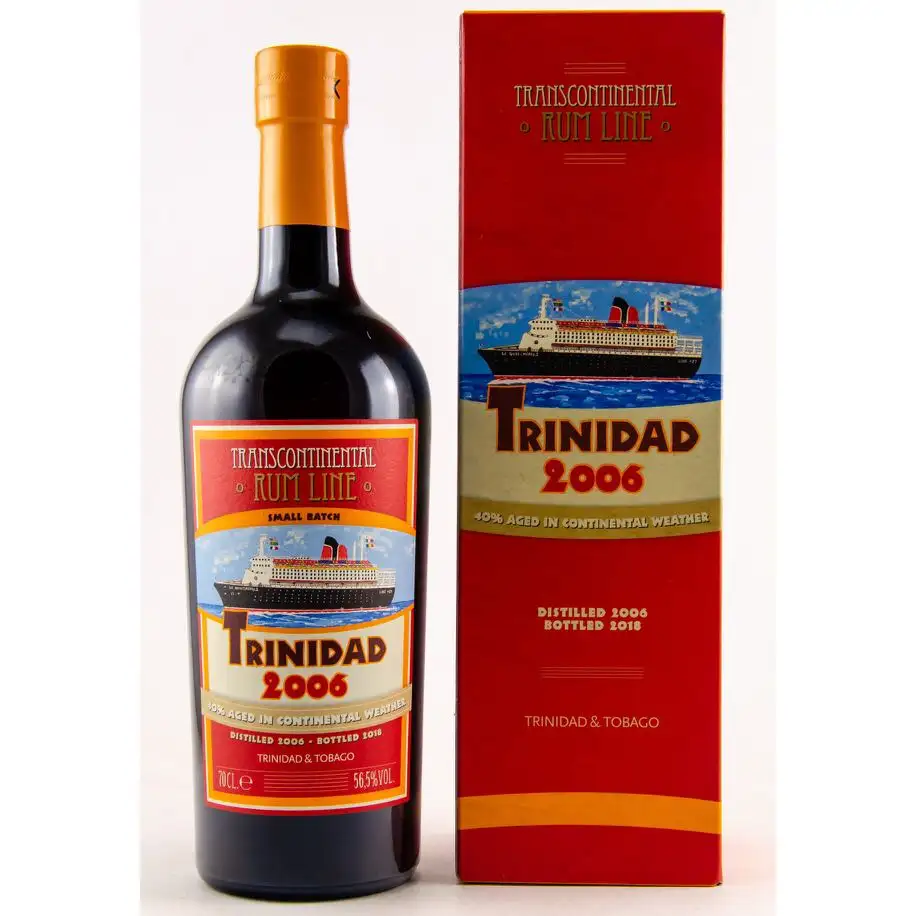 Image of the front of the bottle of the rum Trinidad #27