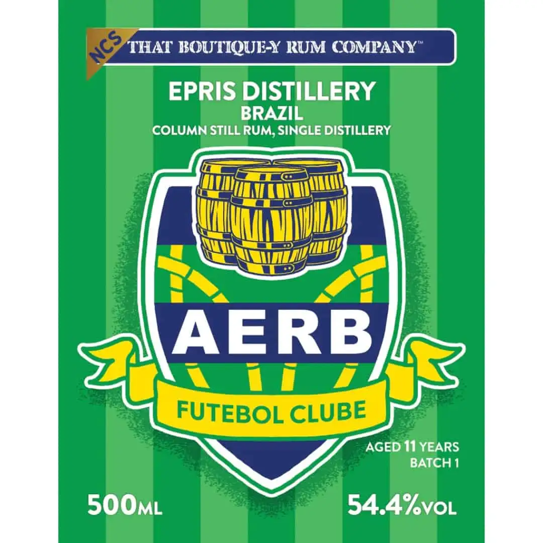 Image of the front of the bottle of the rumEpris Distillery (AERB Futebol Clube)