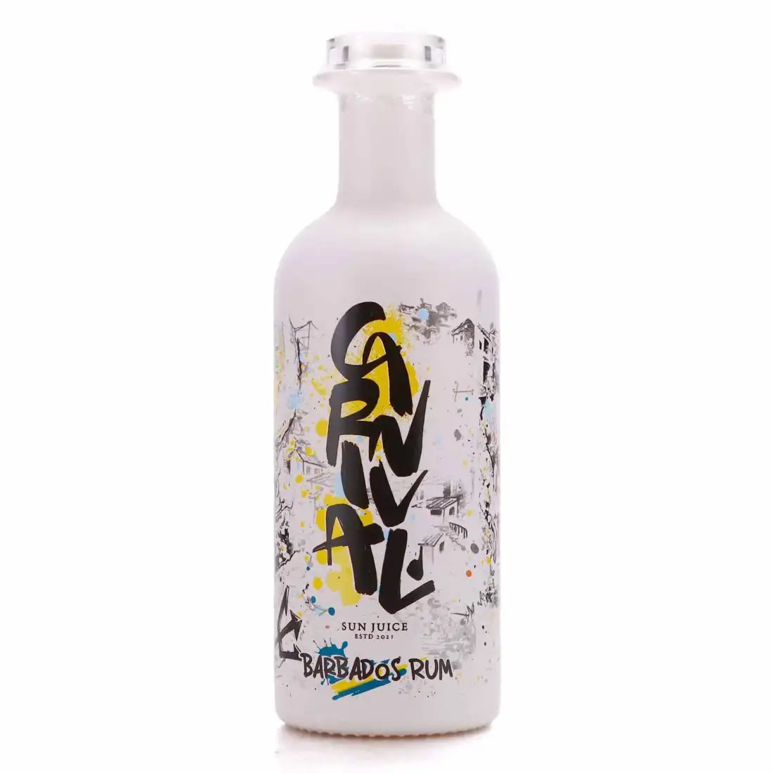 Image of the front of the bottle of the rumCarnival Barbados Rum