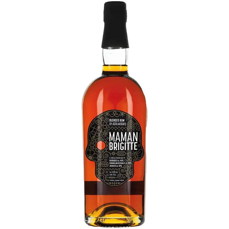Image of the front of the bottle of the rumRasta Morris Maman Brigitte (Blended Rum)