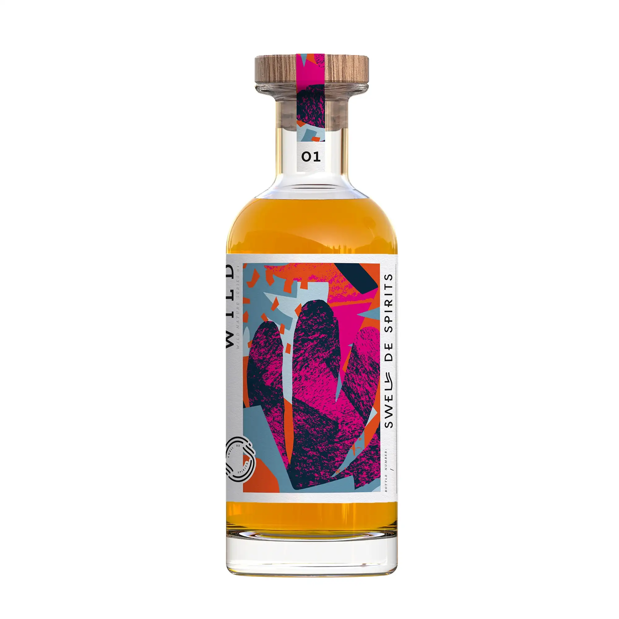 Image of the front of the bottle of the rum Wild Nature Series N°1