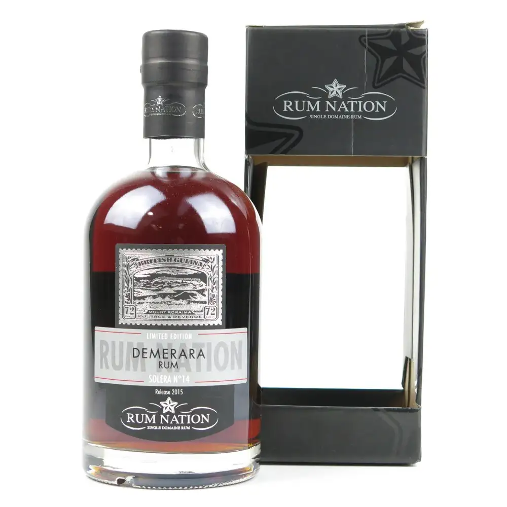 Image of the front of the bottle of the rum Demerara Rum Solera No. 14 2015