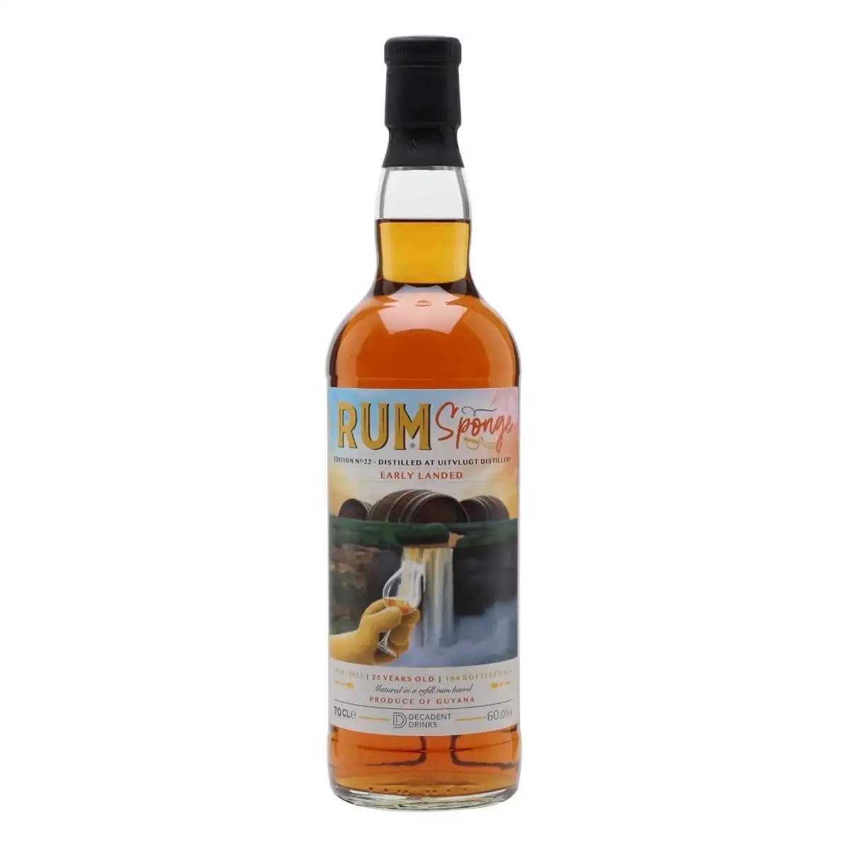 Image of the front of the bottle of the rum Rum Sponge No. 22