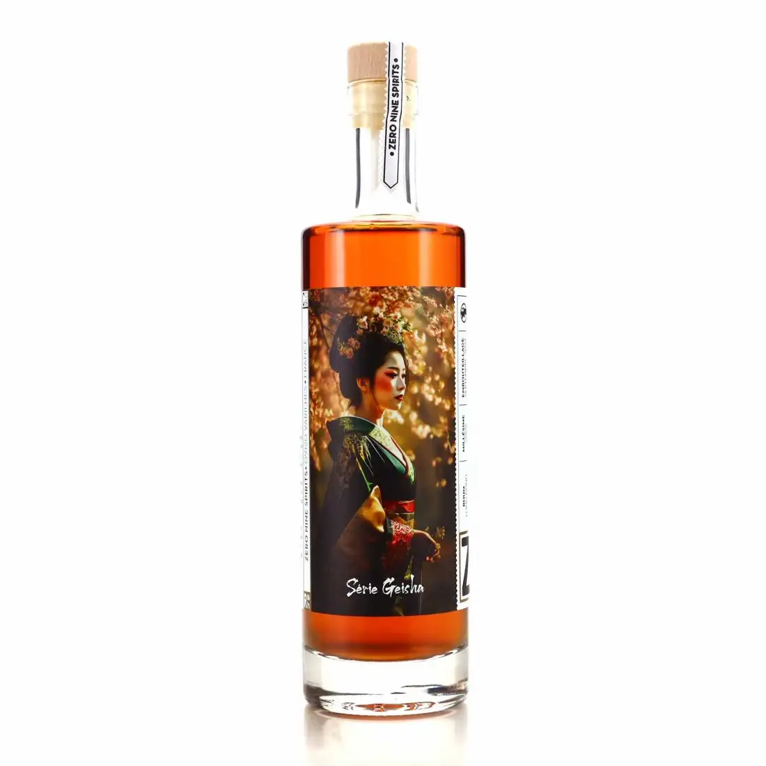 Image of the front of the bottle of the rum Série Geisha N°1 (1er Anniversaire Clos des Spiritueux) ITP