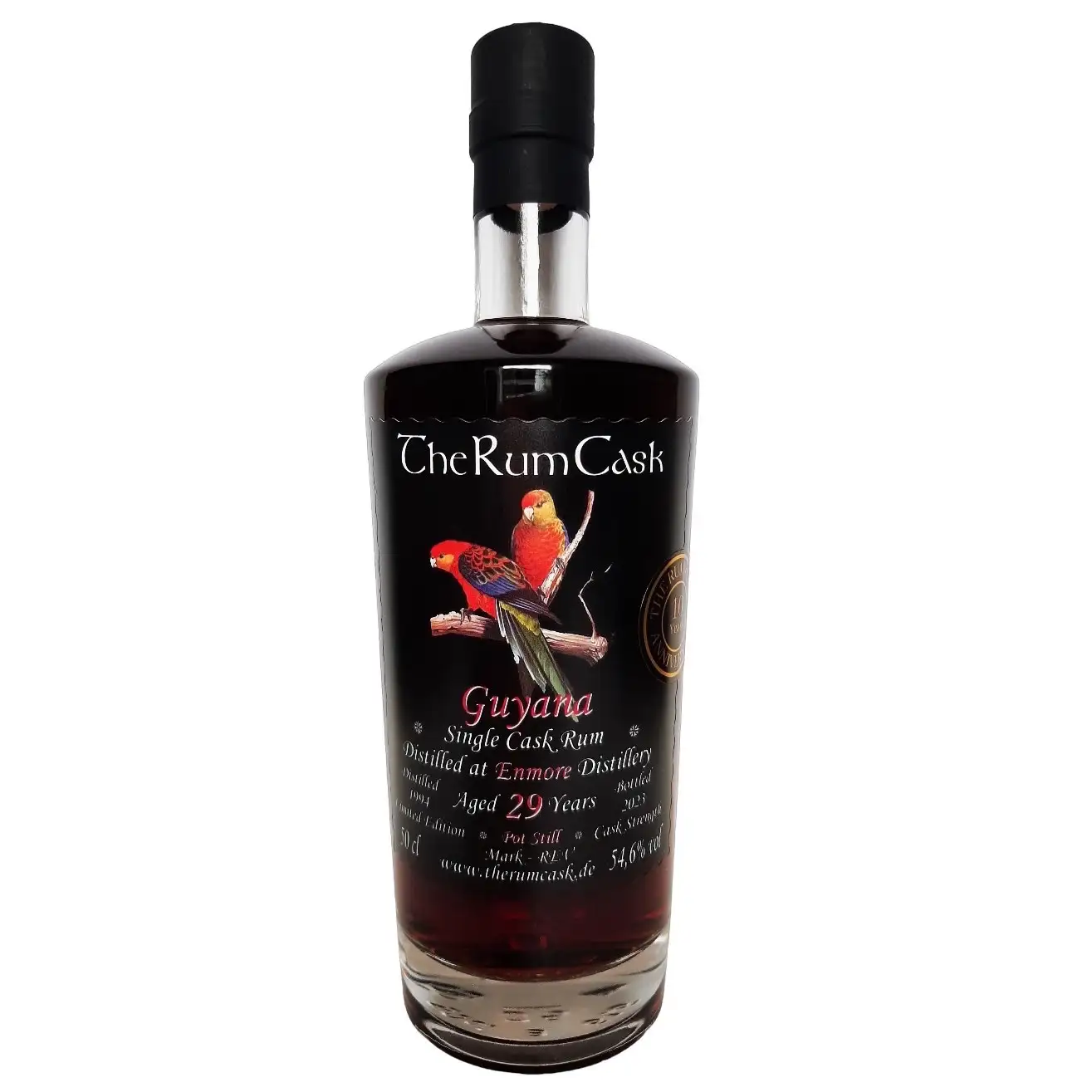 Image of the front of the bottle of the rum Guyana Single Cask Rum REV REV