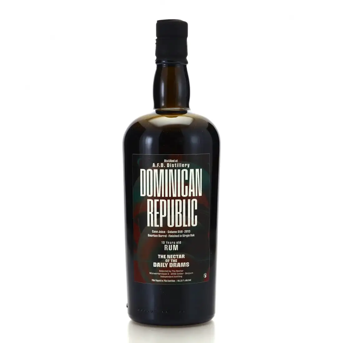 Image of the front of the bottle of the rum The Nectar Of The Daily Drams Dominican Republic