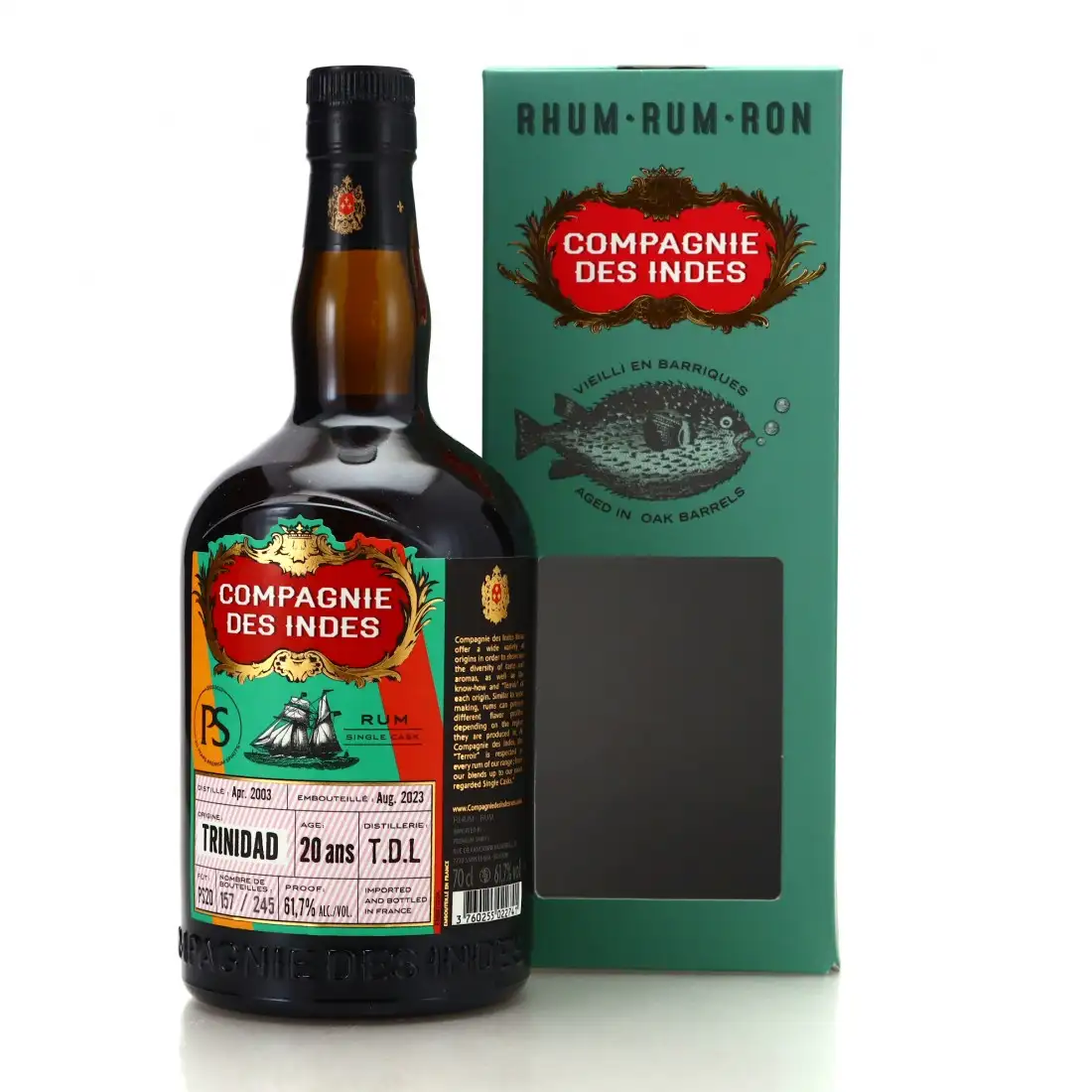 Image of the front of the bottle of the rum Trinidad (Premium Spirits)