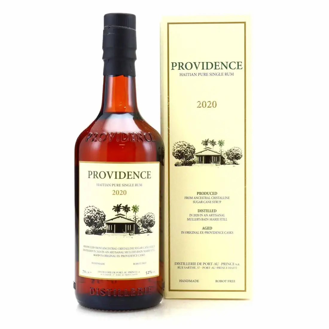 Image of the front of the bottle of the rum Providence Haitian Pure Single Rum