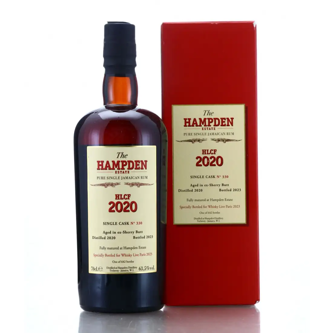 Image of the front of the bottle of the rum Specially Bottled for Whisky Live Paris 2023 HLCF
