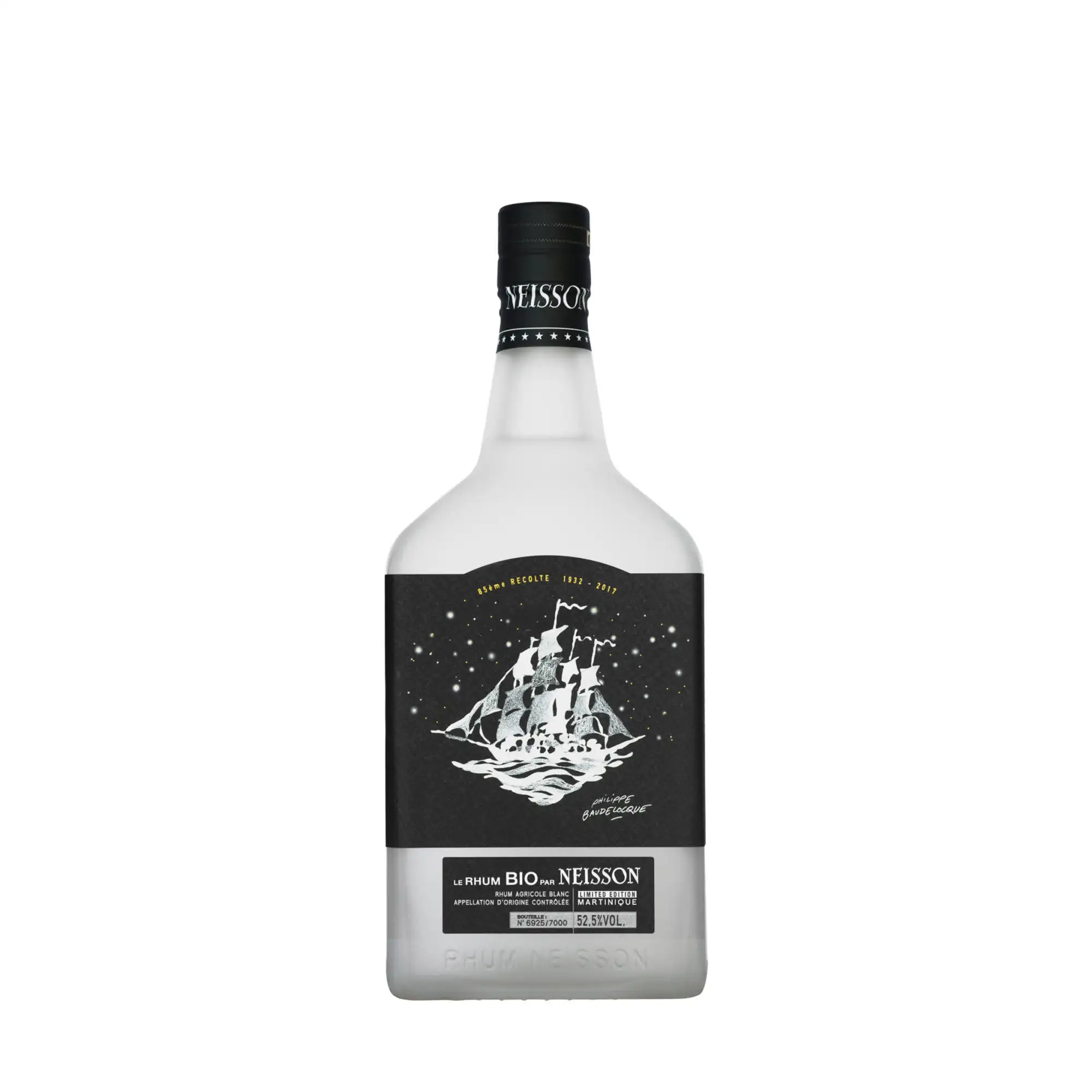 Image of the front of the bottle of the rumLe Rhum BIO par NEISSON