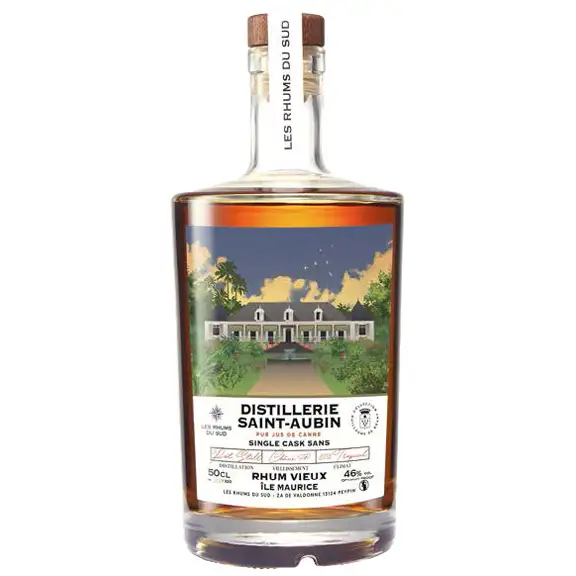 Image of the front of the bottle of the rumSingle Cask (Collection Guillaume de Roany)