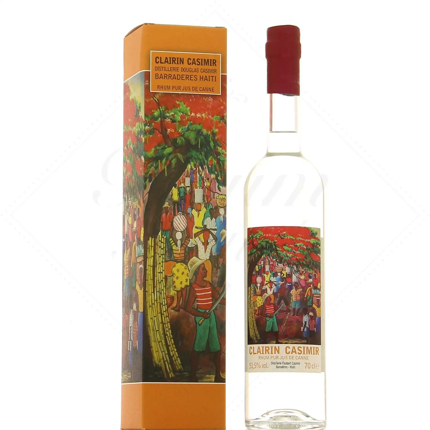 Image of the front of the bottle of the rumClairin