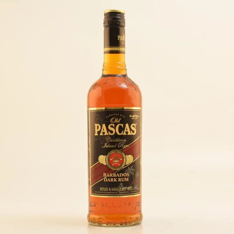 Image of the front of the bottle of the rumOld Pascas Dark Rum