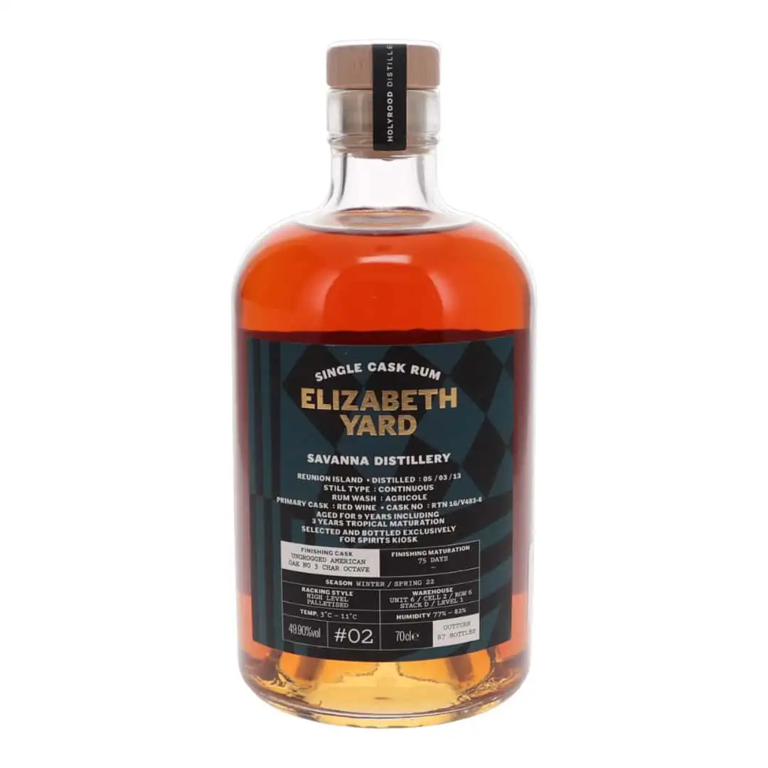 Image of the front of the bottle of the rum2013