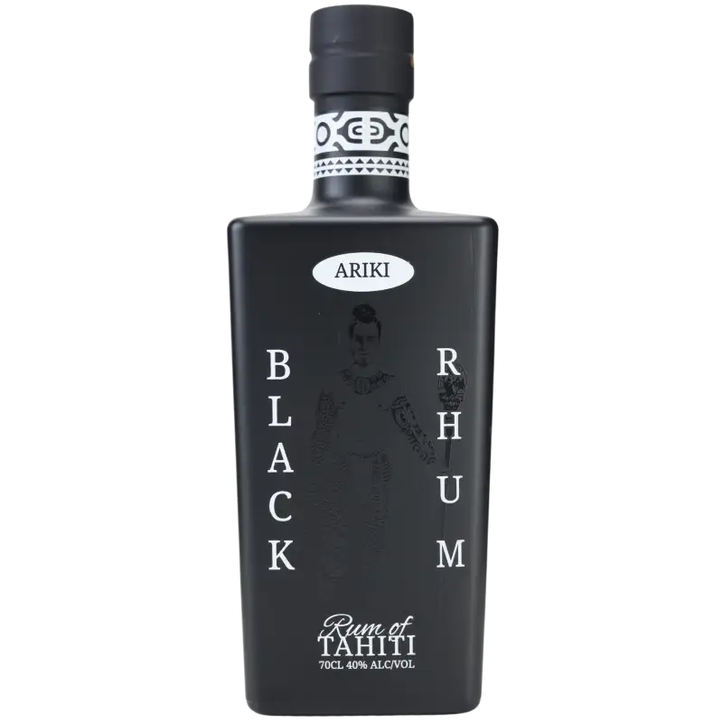 Image of the front of the bottle of the rumBlack Rhum