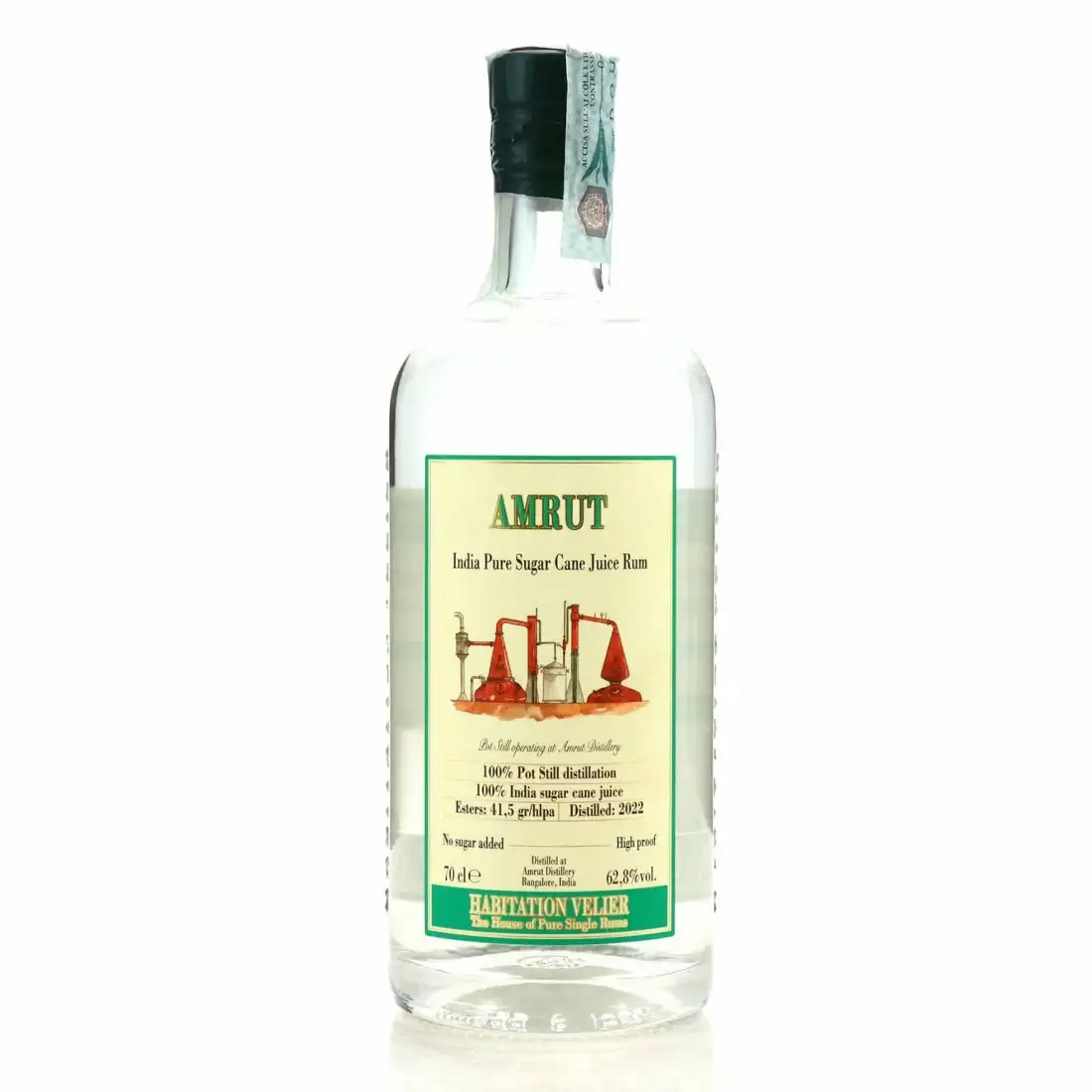 Image of the front of the bottle of the rum India Pure Sugar Cane Juice Rum