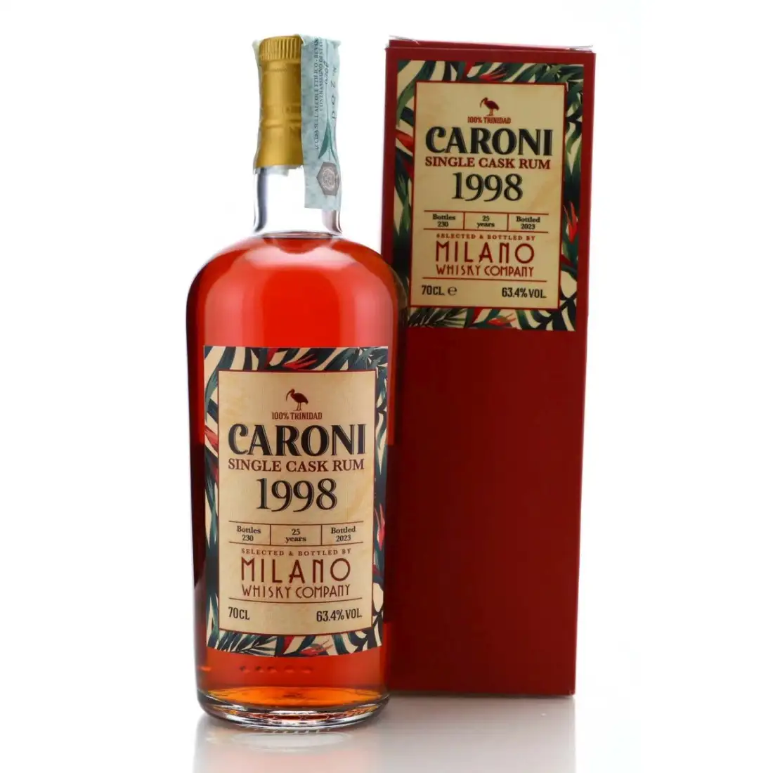 Image of the front of the bottle of the rumSingle Cask Rum