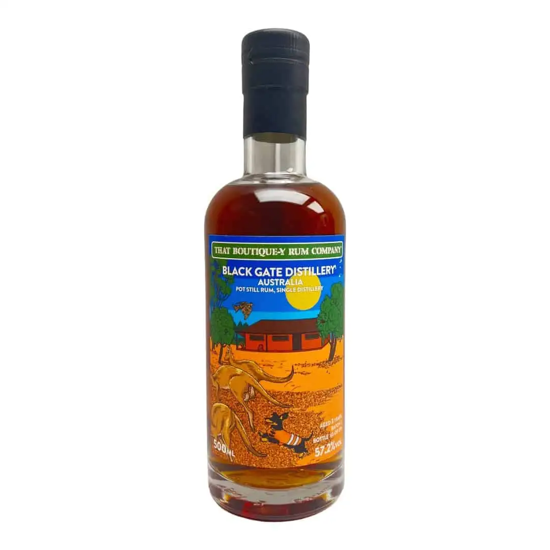 Image of the front of the bottle of the rumAustralia