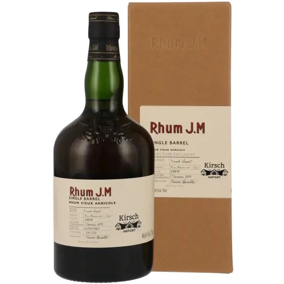 Image of the front of the bottle of the rum Rhum J.M Kirsch Whisky
