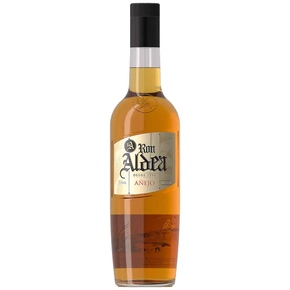 Image of the front of the bottle of the rumAñejo