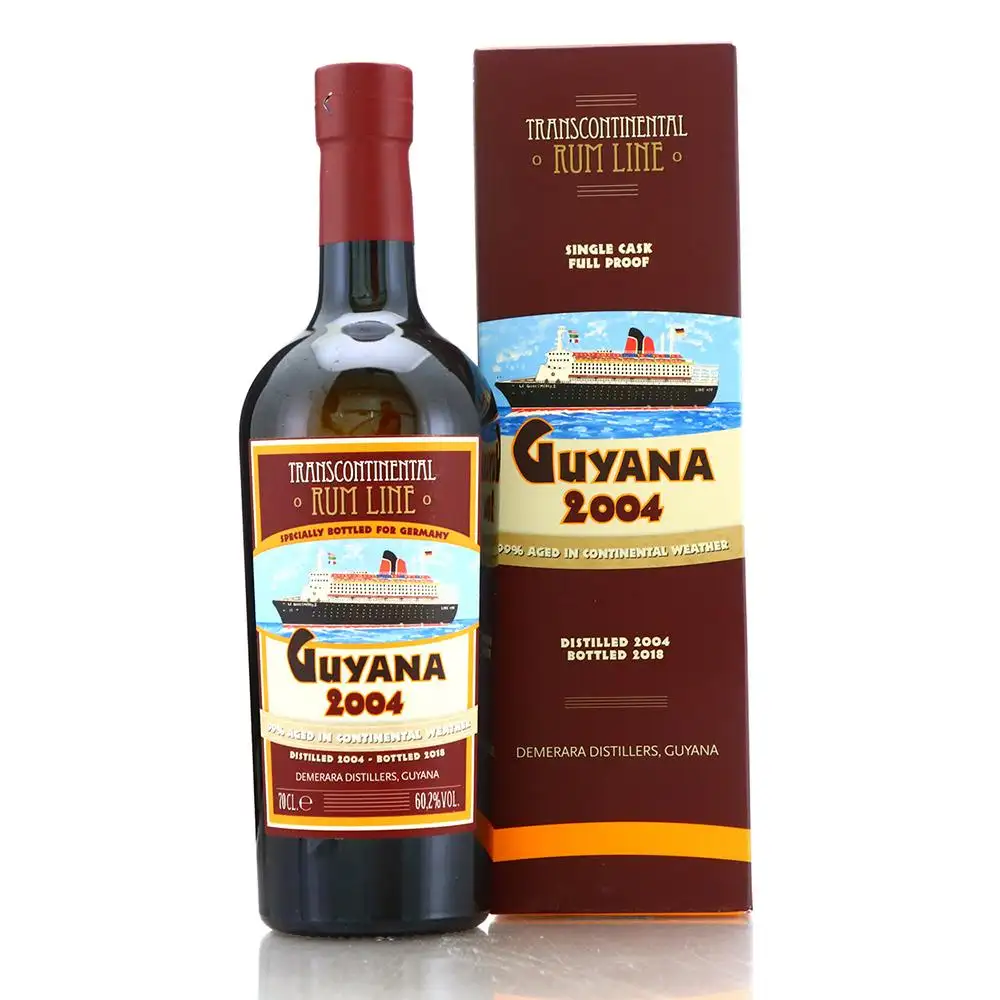 Image of the front of the bottle of the rum Guyana Single Cask (Kirsch Whisky)