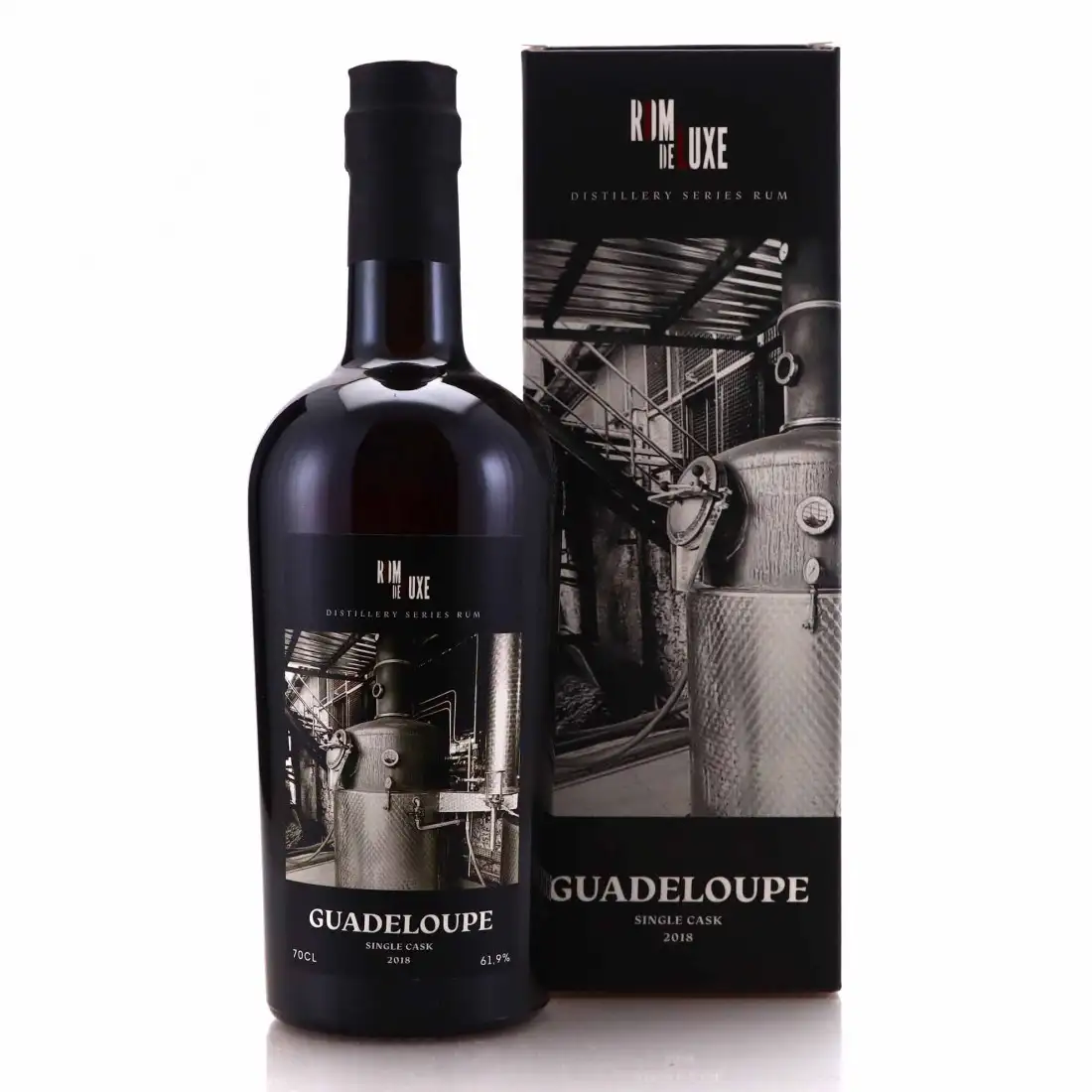 Image of the front of the bottle of the rum Guadeloupe Single Cask 2018