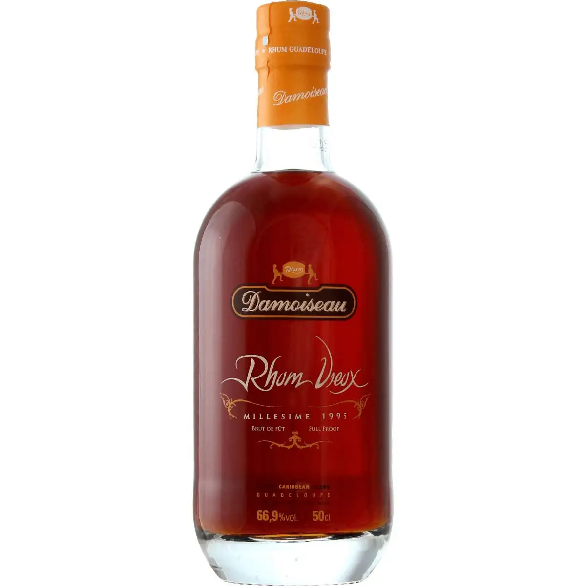 Image of the front of the bottle of the rum 1995