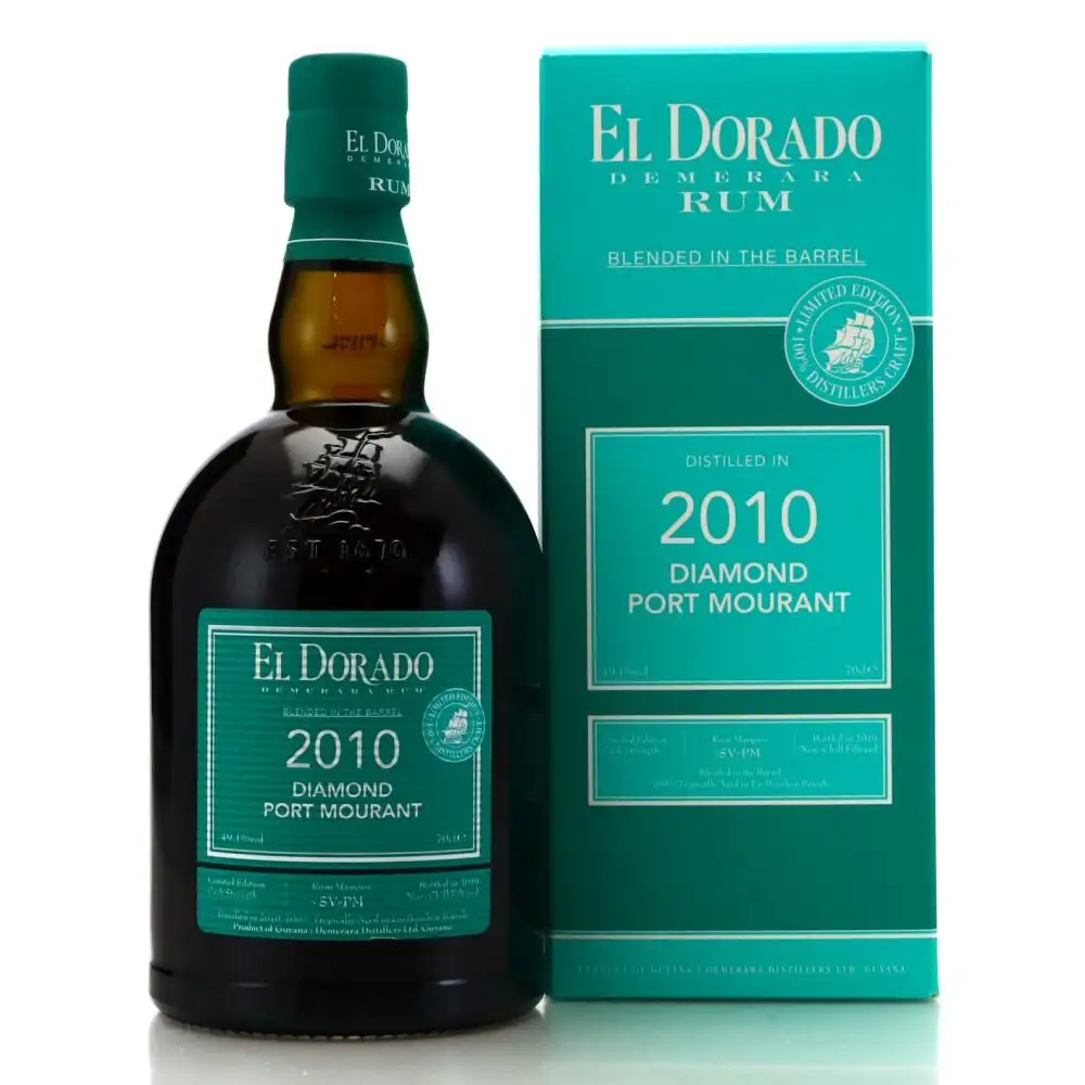 Image of the front of the bottle of the rumEl Dorado Blended In The Barrel SV PM