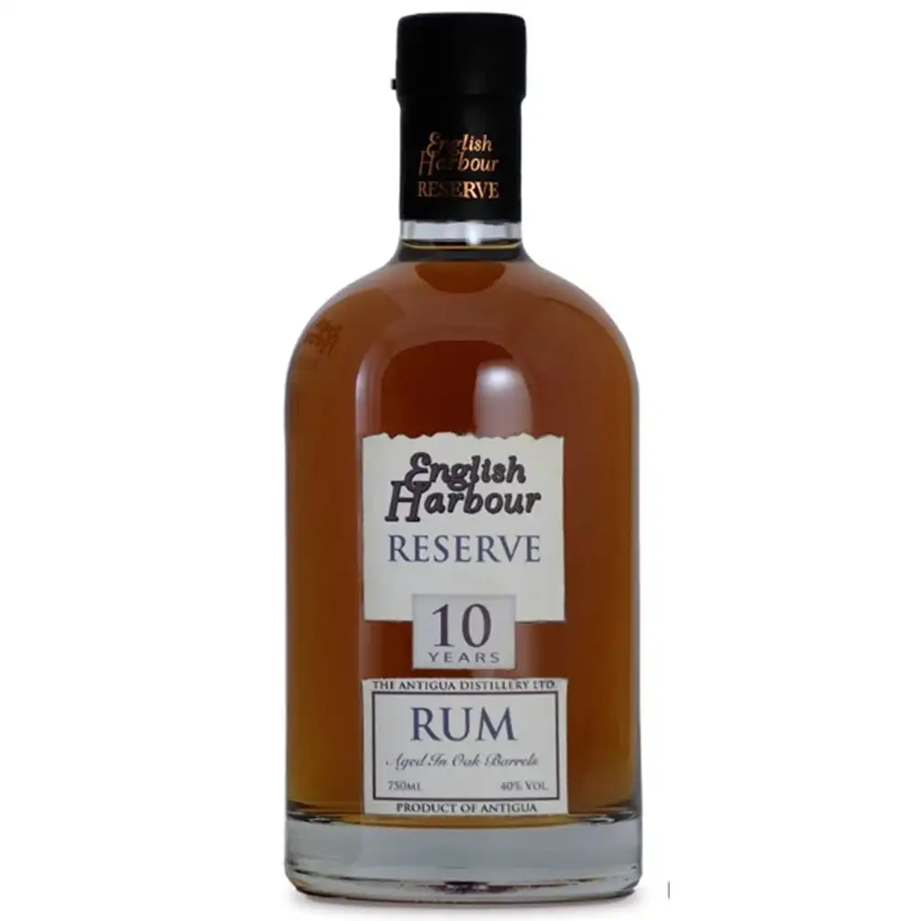 Image of the front of the bottle of the rum English Harbour Reserve 10 Years