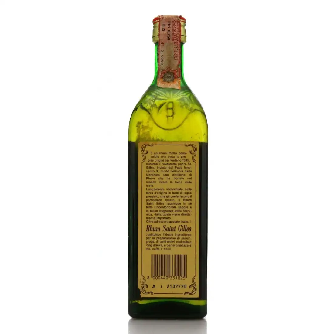 Hochauflösendes Bild der Flasche