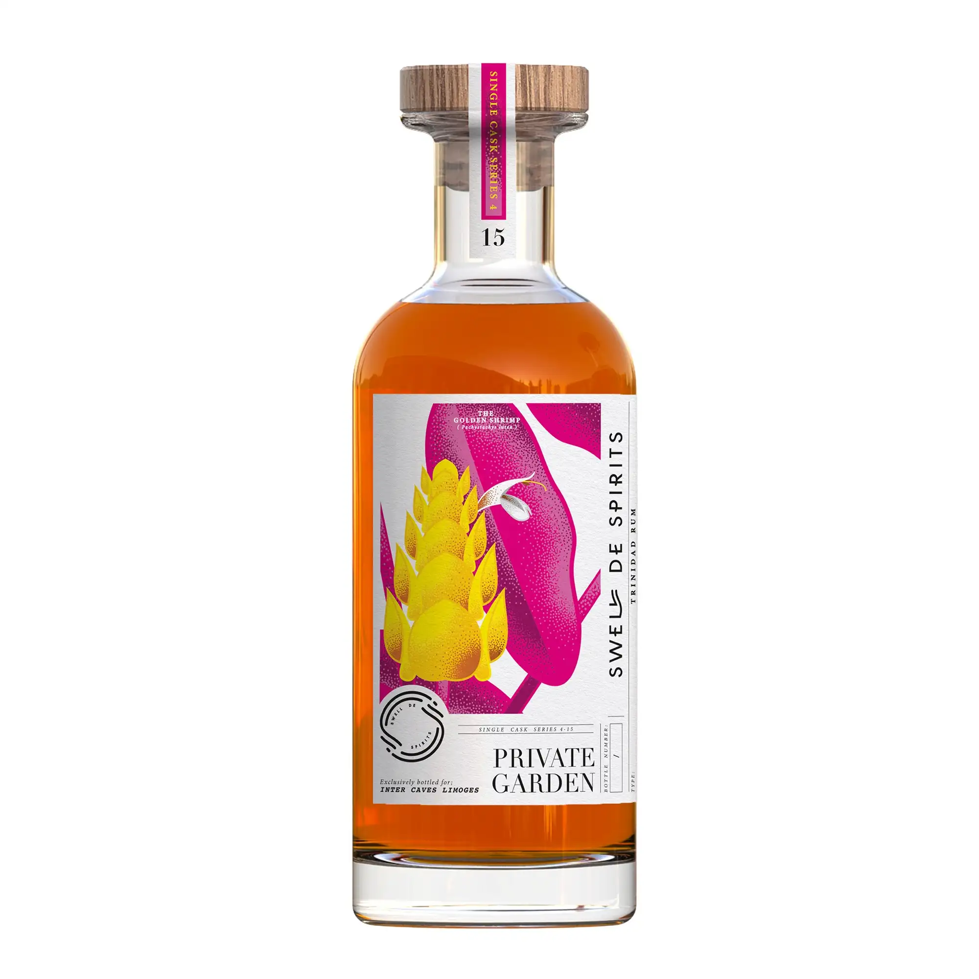 Image of the front of the bottle of the rum Private Garden N°15 (InterCaves Limoges) HTR
