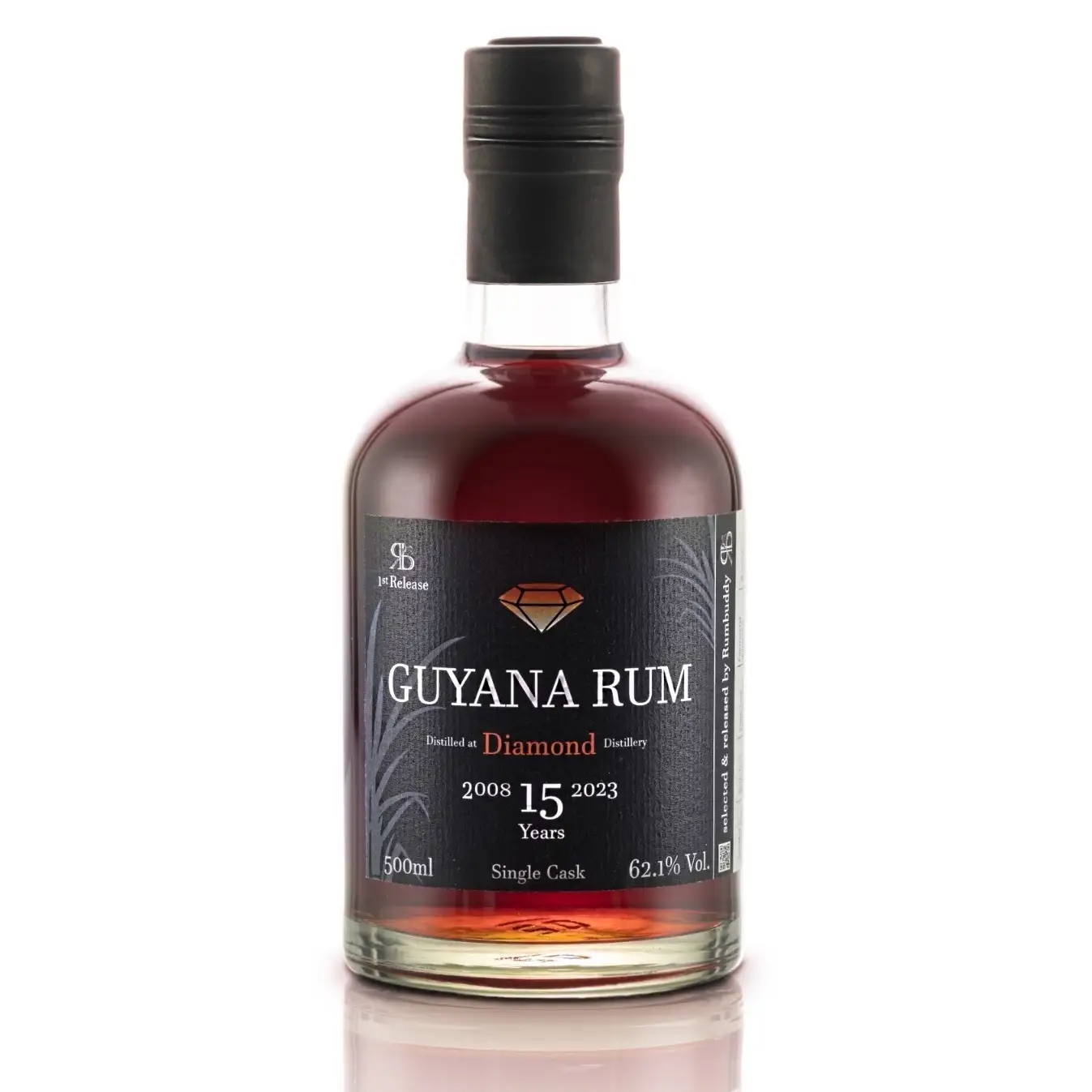 Image of the front of the bottle of the rum Guyana Rum (1st Release) MDS