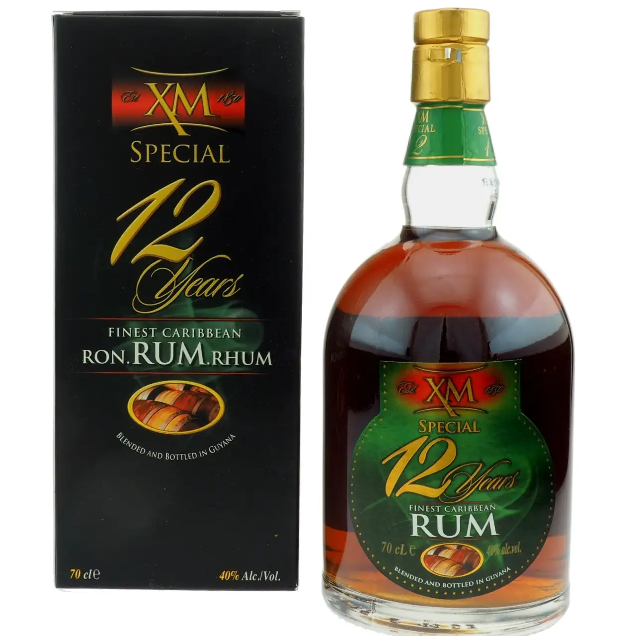Image of the front of the bottle of the rum Special 12 Years
