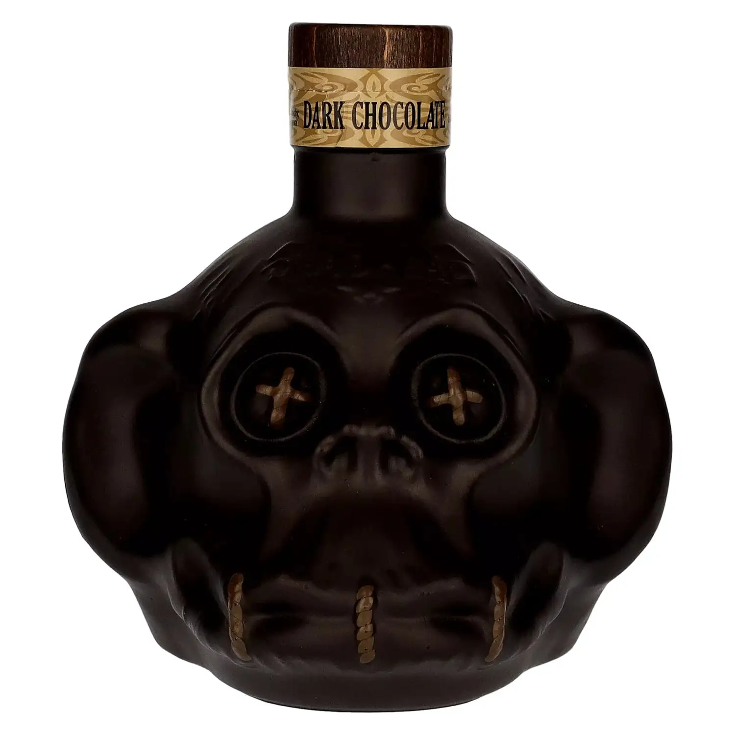 Image of the front of the bottle of the rum Deadhead Dark Chocolate Flavoured