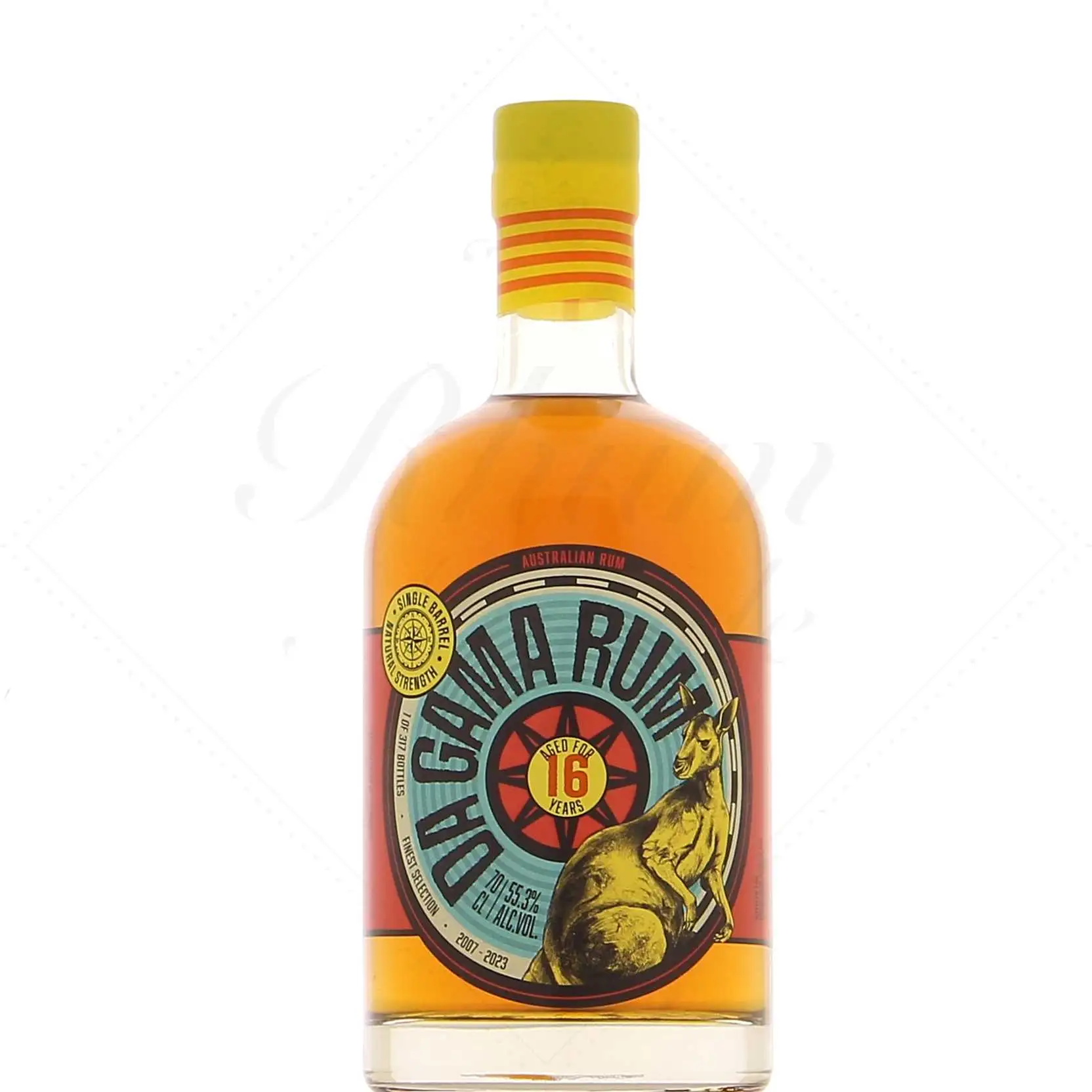 Image of the front of the bottle of the rumDa Gama Rum