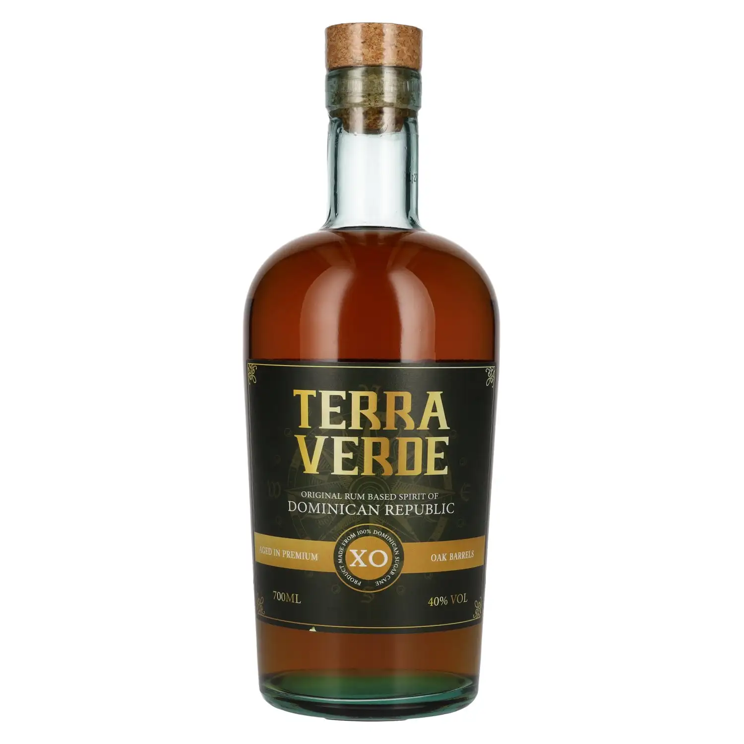 Image of the front of the bottle of the rumTerra Verde XO