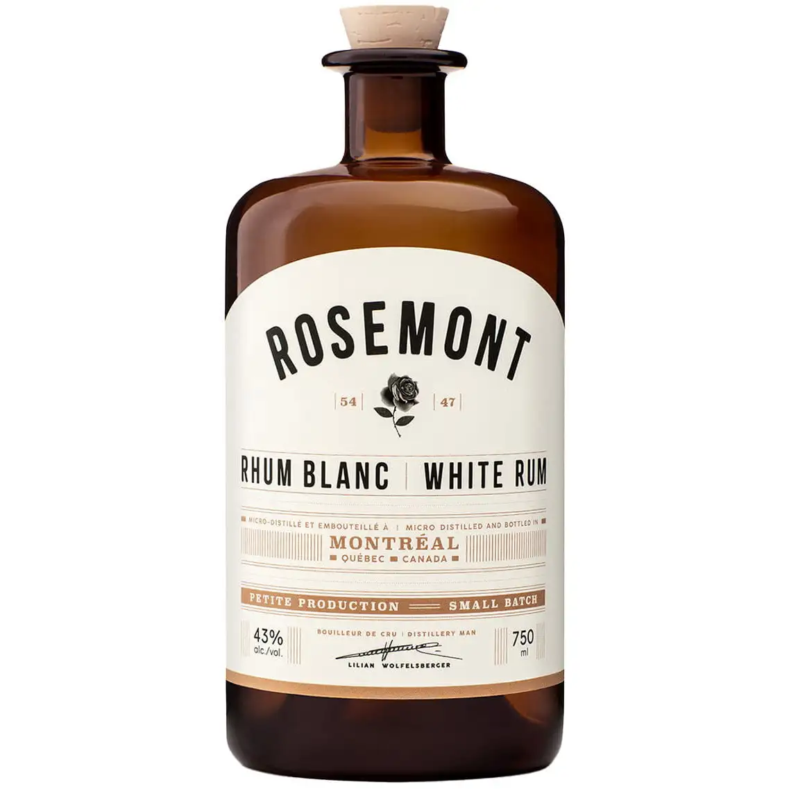 Bottle of Rosemont Rhum Blanc / White Rum