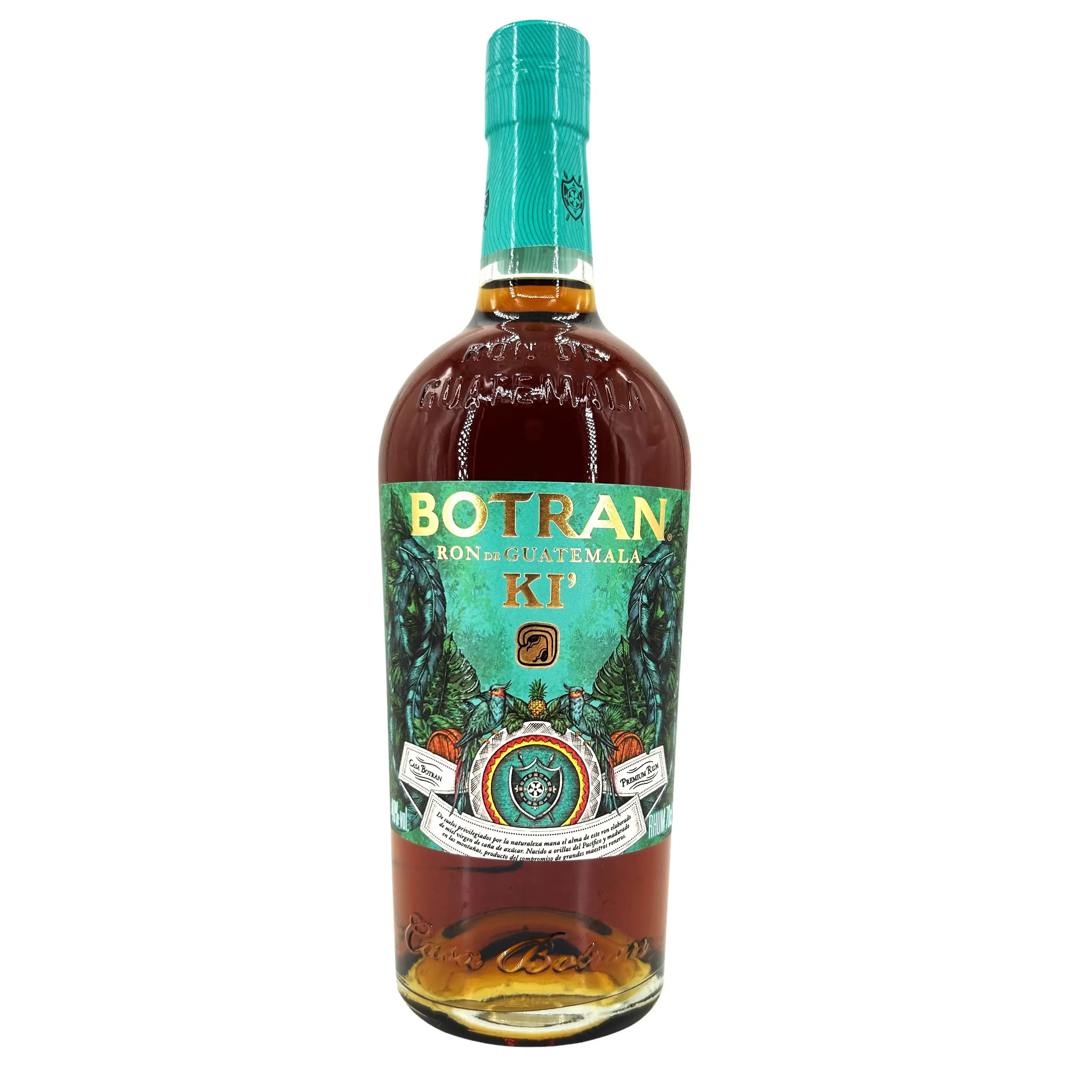 Image of the front of the bottle of the rumRon Botran KI‘