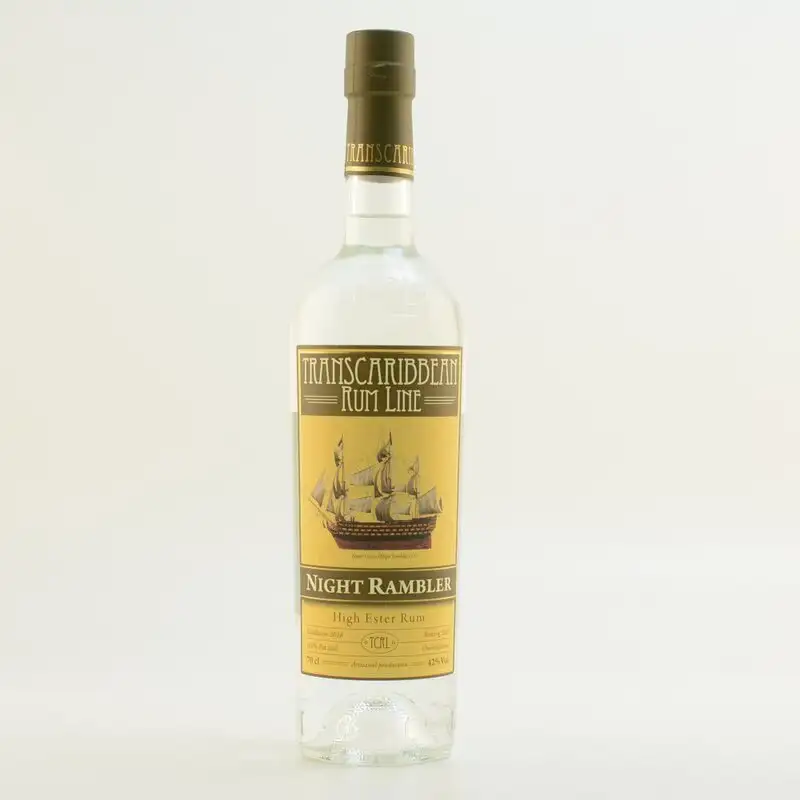 Image of the front of the bottle of the rum Night Rambler