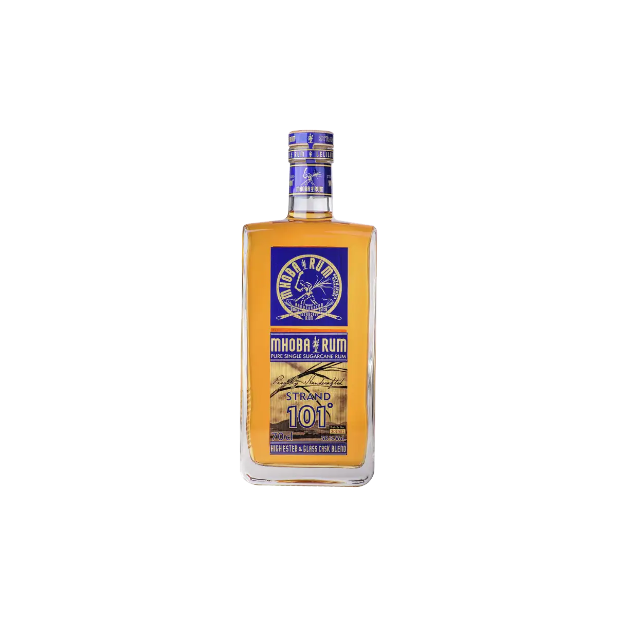 Image of the front of the bottle of the rumStrand 101