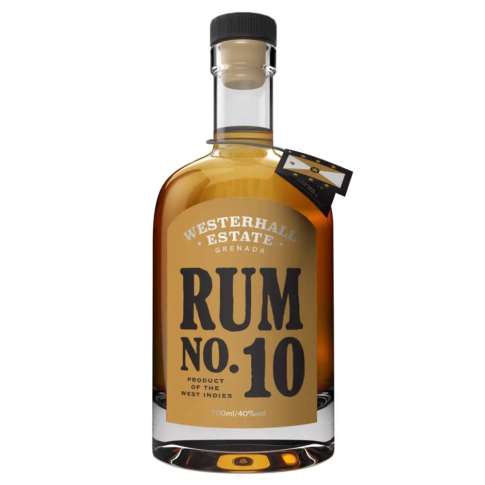 Image of the front of the bottle of the rum Rum No. 10