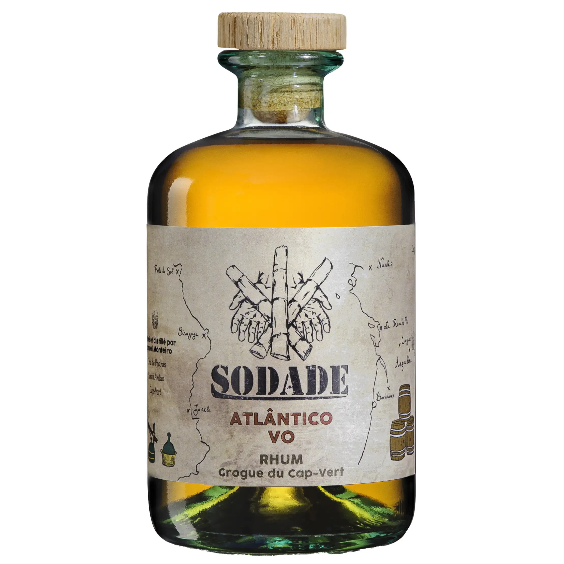Image of the front of the bottle of the rumAtlântico VO