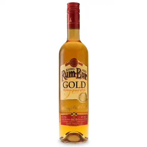 Image of the front of the bottle of the rumRum-Bar Gold